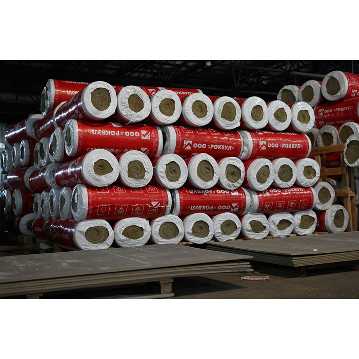 Цилиндры навивные кашированные фольгой ROCKWOOL 100 90х35